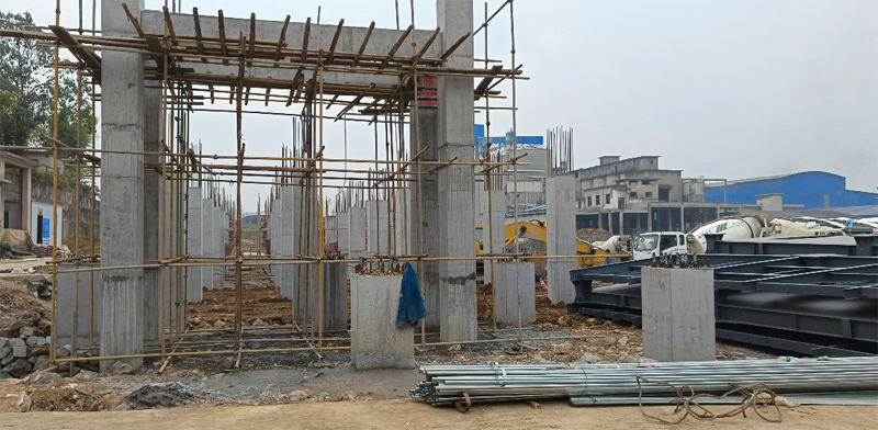 制砂樓安裝中 制砂樓安裝中